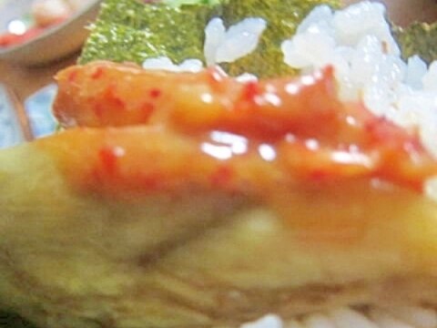 焼きナスと蟹雲丹手巻き寿司
